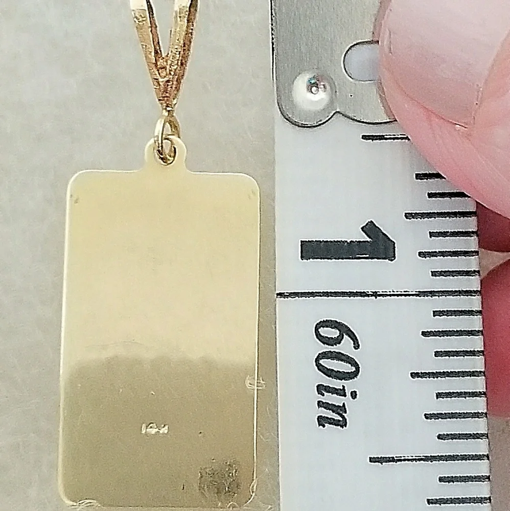 14kt Yellow Gold USA 2 Gram Ingot Pendant - Picture 3 of 8